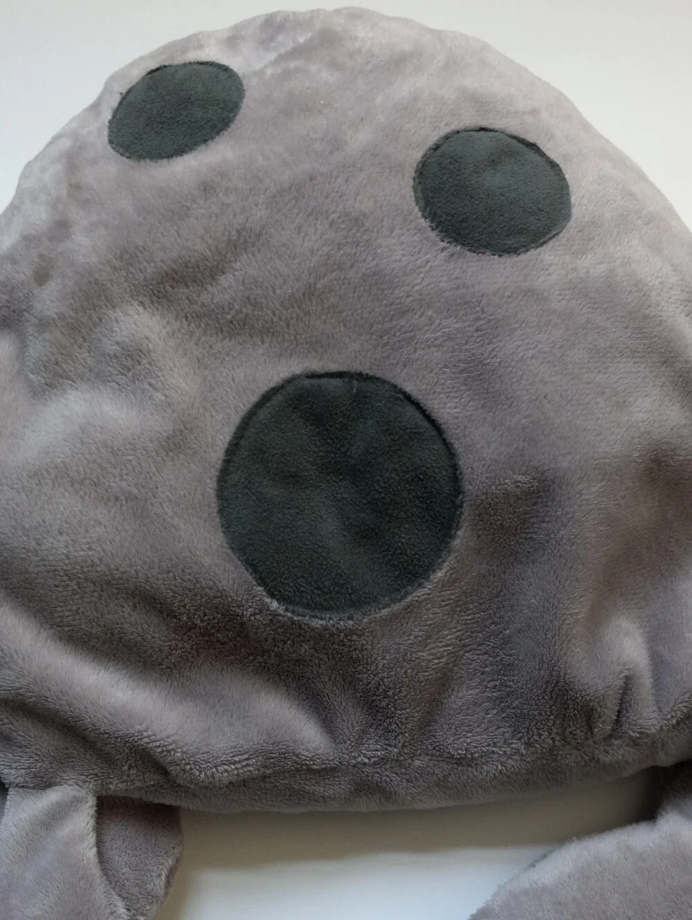 Jellycat Cushkin Elephant Plush Stuffed Animal Gray Polka Dot Retired FLAW